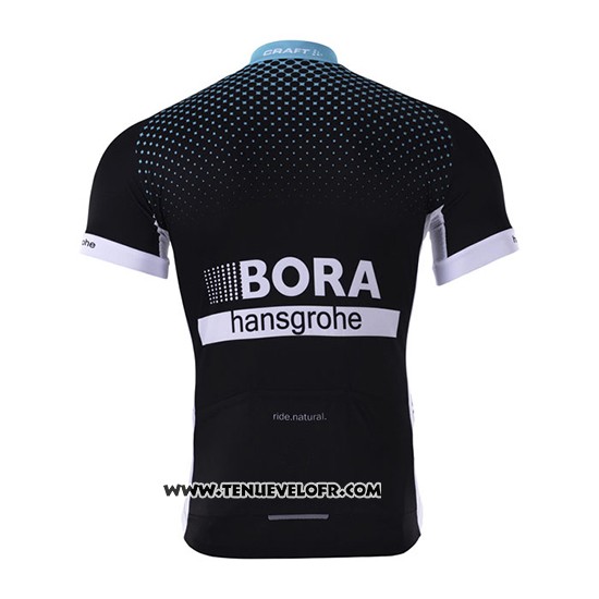 2017 Maillot Ciclismo Bora Profond Noir Manches Courtes et Cuissard